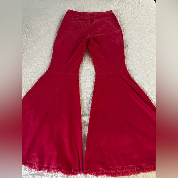 NWT Free People Just Float On Cord Flare in Fantasy Pink size 32 - Picture 3 of 8